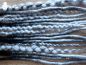 Preview: Synthetic dreads single-end 14 pcs. (black-bluegrey)